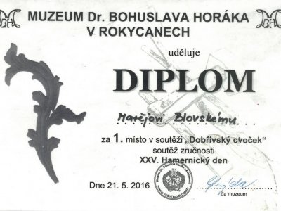  Umělecký kovář-diplom